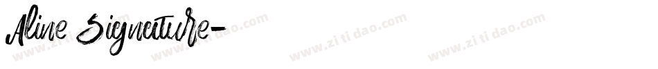 Aline Signature字体转换